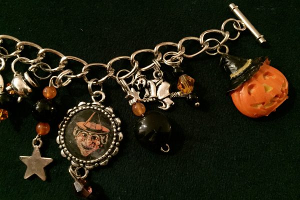 Halloween Vintage Inspired Charm Bracelet