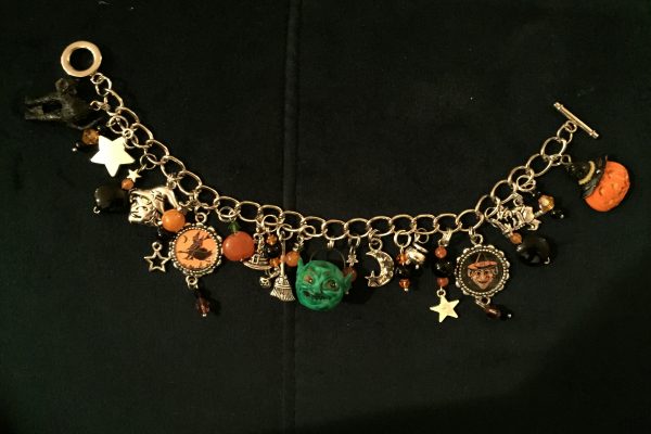 Halloween Vintage Inspired Charm Bracelet