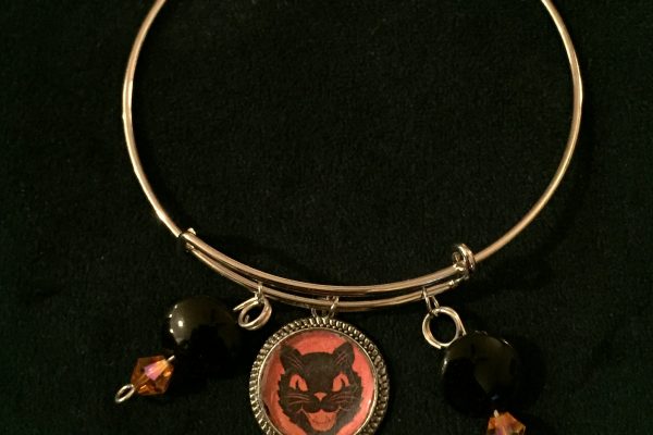 Halloween Vintage Inspired Charm Bracelet