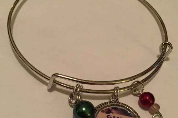 Christmas Vintage Inspired War Bonds Charm Bracelet