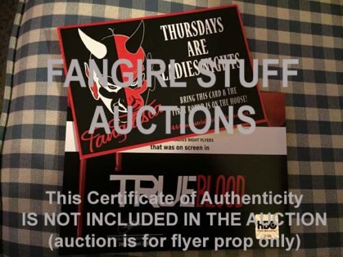 True Blood Fangtasia Flyer - True Blood 2014 Auction